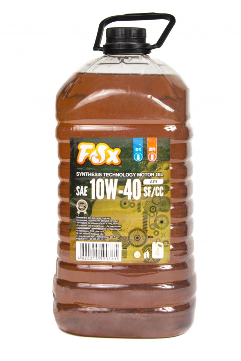 Олива  FOX  10W40 4л пет