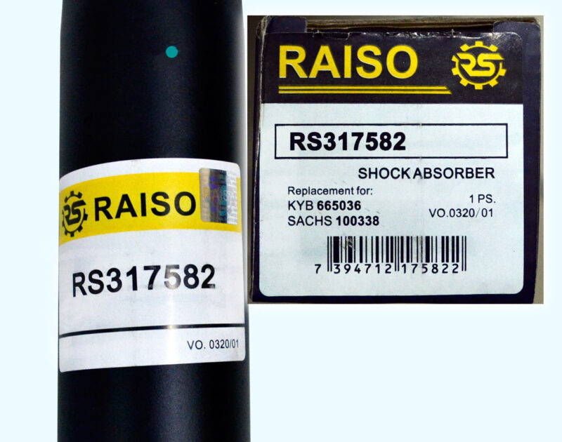 Амортизатор передний  Raiso (Швеция)  Део Ланос Daewoo Lanos Raiso RS317582 - Зображення 3