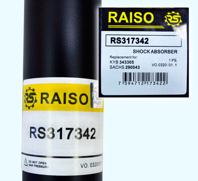 Амортизатор задний Raiso (Швеция) Мерседес Вито 638 Mercedes Vito 638 Raiso RS317342 - Зображення 3