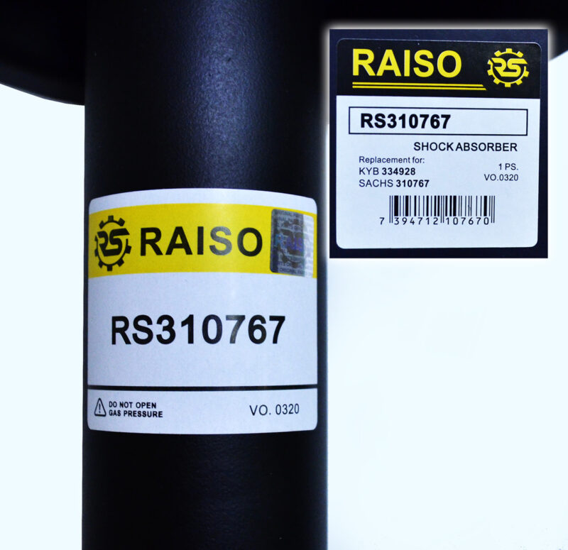 Амортизатор передний Raiso (Швеция) Пежо Експерт Peugeot Expert 1996--> Raiso RS310767 - Зображення 2