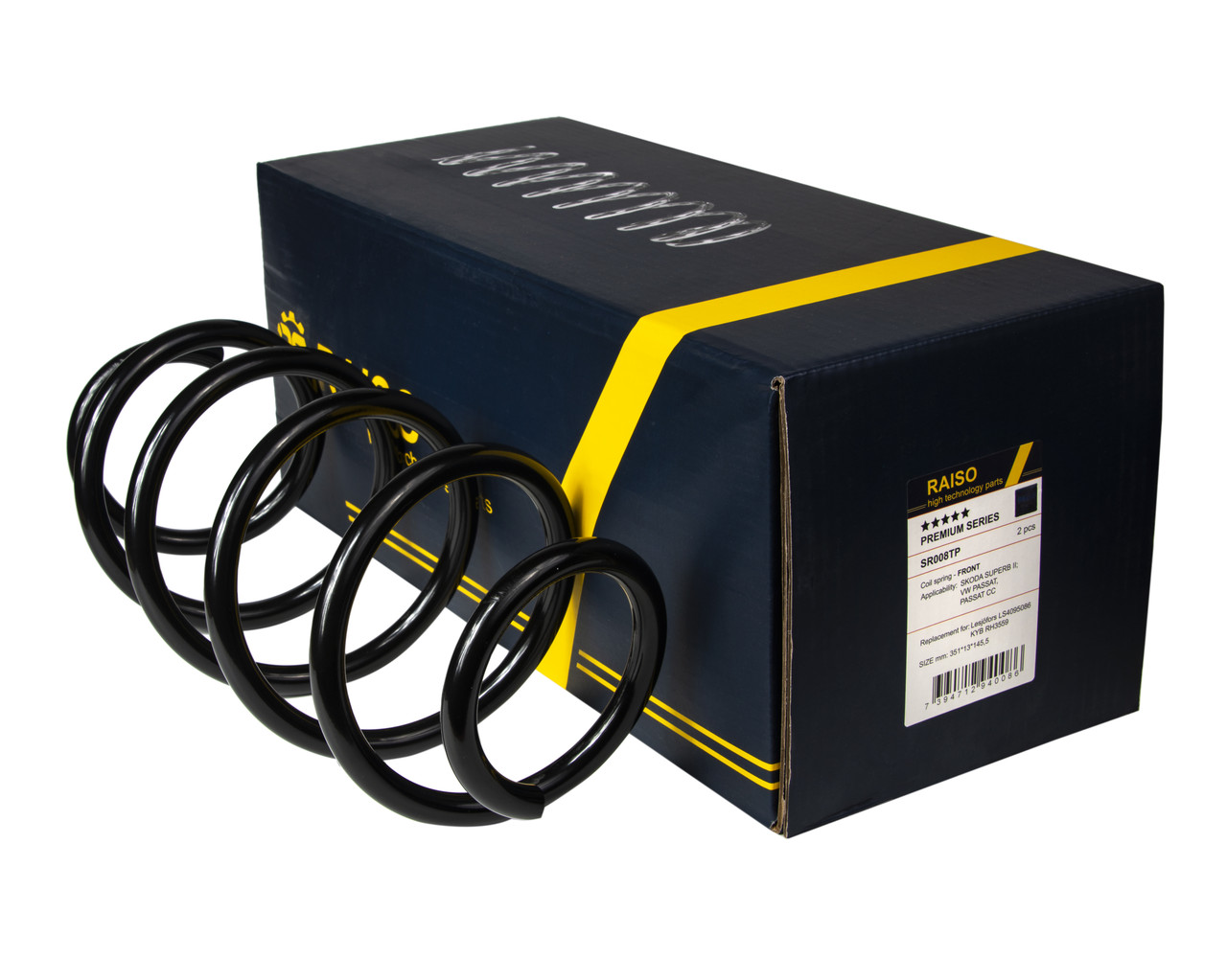 пружина пассат б7 Пружина передняя Raiso (Швеция) Volkswagen Passat B7 Фольксваген Пассат Б7