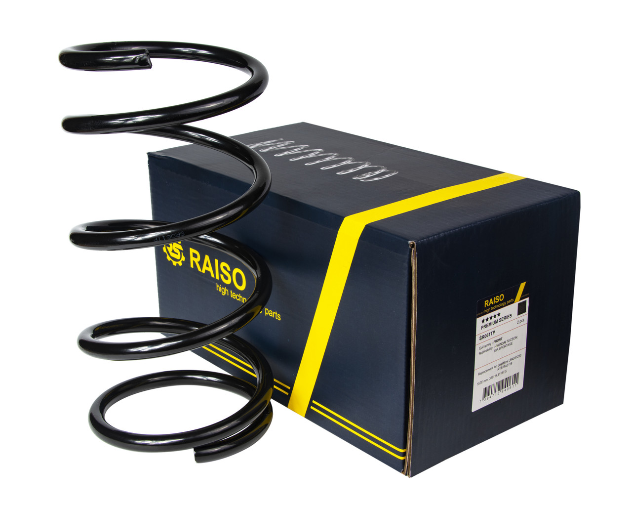 kia sportage передні пружини Пружина передняя Raiso (Швеция) Kia Sportage 2