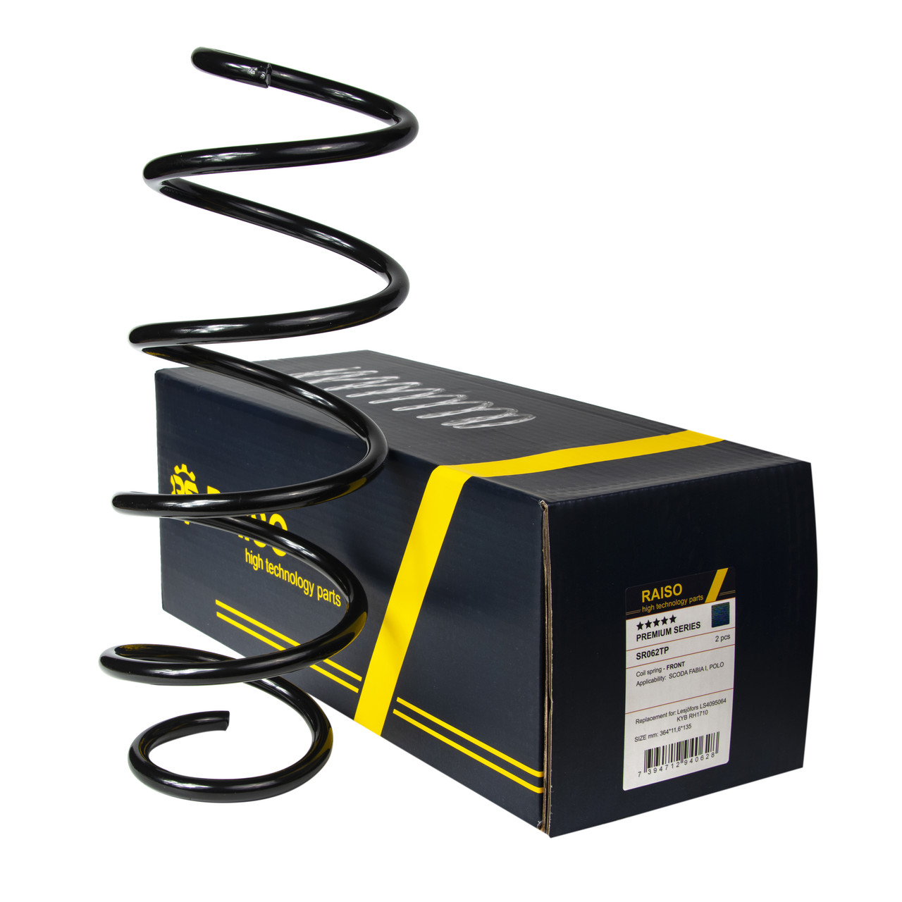 пружини передні шкода фабія Пружина передняя Raiso (Швеция) Skoda Fabia