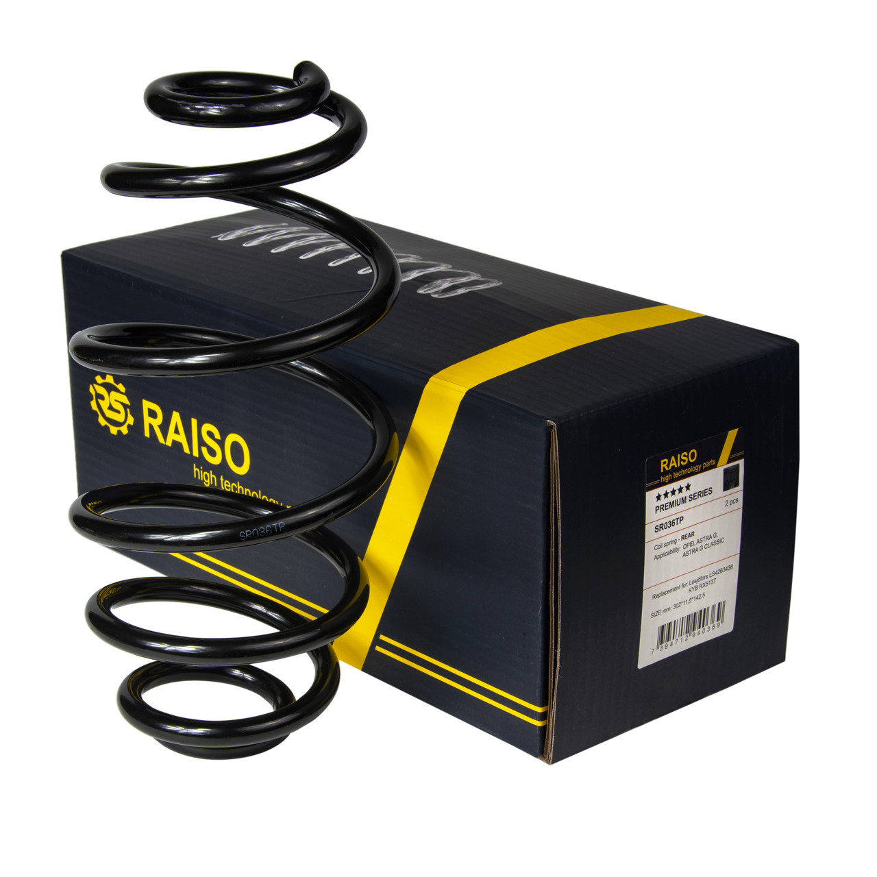 пружина опель астра г Пружина задняя Raiso (Швеция) Опель Астра ДЖ(Г) Opel Astra G