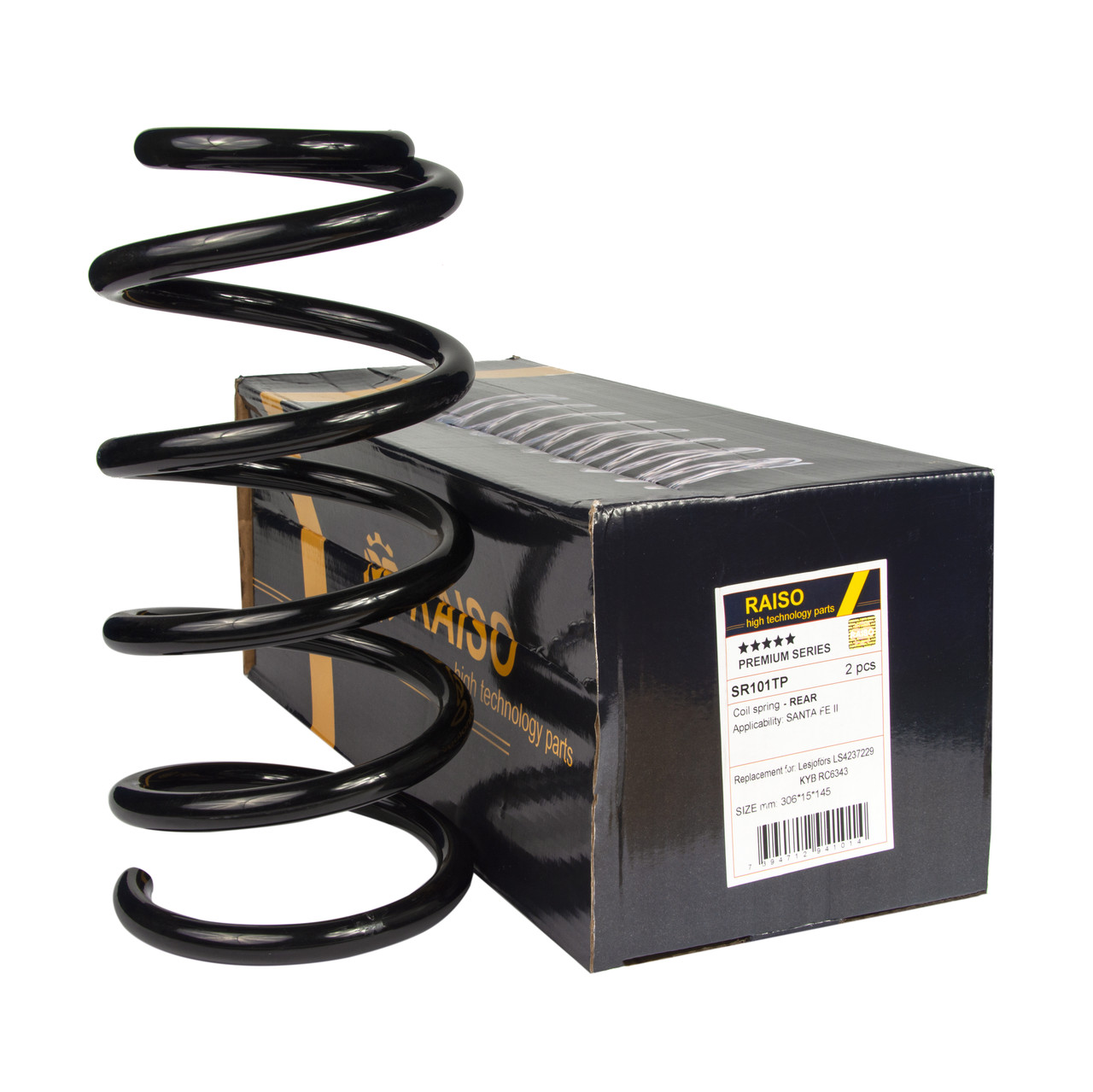 пружина хюндай санта фе Пружина задняя Raiso (Швеция) Hyundai Santa Fe II