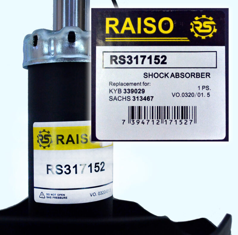 Амортизатор передний правый Raiso (Швеция) Chevrolet Lacetti, Шевроле Лачетти Raiso RS317152 - Зображення 3
