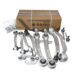 Комплект рычагов передней подвески (с болтами) Raiso (Швеция) Audi A6 (C6) 04-11