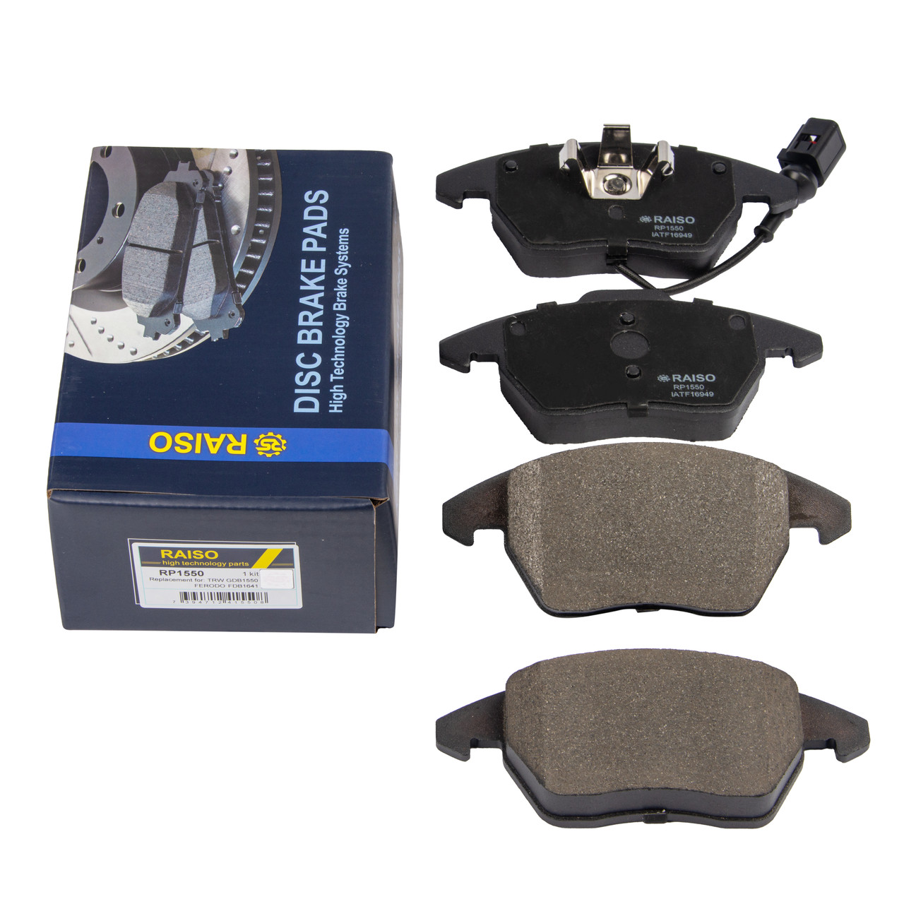 колодки ауді а3 Колодки тормозные передние Raiso(Швеция) Audi A3