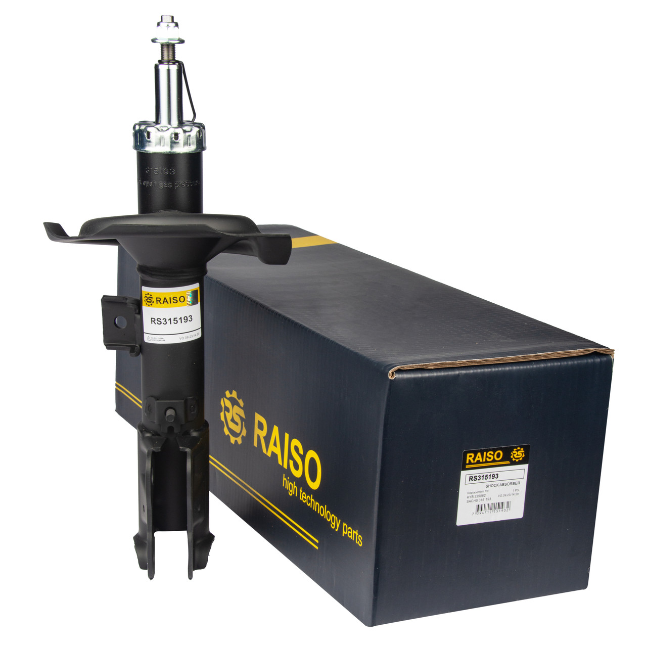 амортизатори передні mitsubishi lancer x Амортизатор передний правый Raiso (Швеция) Mitsubishi Lancer X