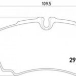 8DB355005421 HELLA PAGID комплект тормозных колодок