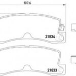 8DB355006431 HELLA PAGID комплект тормозных колодок