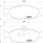 8DB355007531 HELLA PAGID комплект тормозных колодок