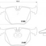 8DB355008091 HELLA PAGID комплект тормозных колодок