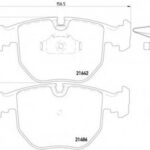 8DB355008281 HELLA PAGID комплект тормозных колодок