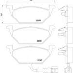 8DB355008551 HELLA PAGID комплект тормозных колодок