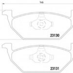 8DB355008591 HELLA PAGID комплект тормозных колодок