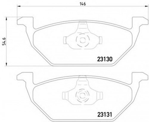 8DB355008591 HELLA PAGID комплект тормозных колодок