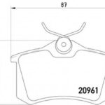 8DB355018111 HELLA PAGID комплект тормозных колодок