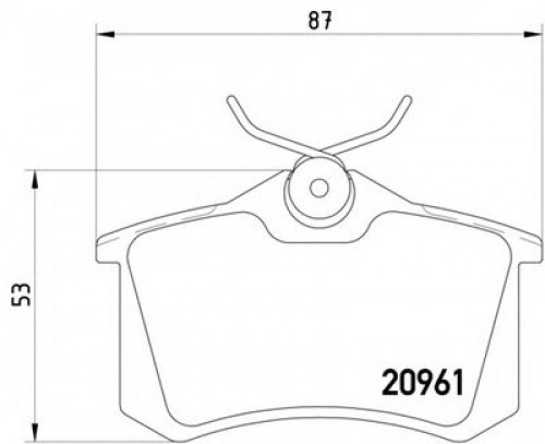 8DB355018111 HELLA PAGID комплект тормозных колодок