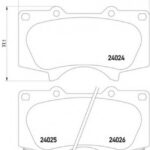 8DB355014121 HELLA PAGID комплект тормозных колодок