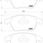 8DB355010581 HELLA PAGID комплект тормозных колодок