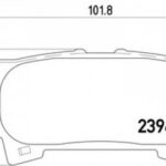 8DB355010621 HELLA PAGID комплект тормозных колодок
