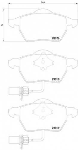 8DB355010731 HELLA PAGID комплект тормозных колодок
