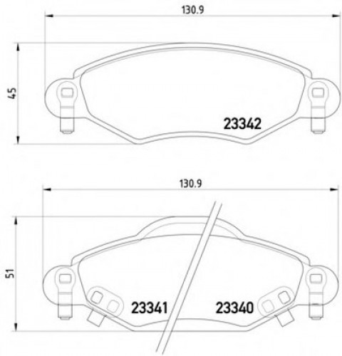 8DB355010791 HELLA PAGID комплект тормозных колодок