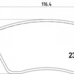 8DB355010851 HELLA PAGID комплект тормозных колодок