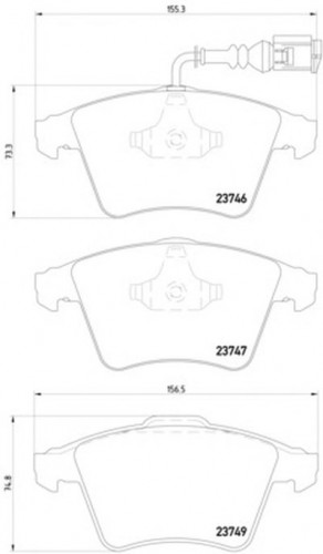 8DB355011171 HELLA PAGID комплект тормозных колодок