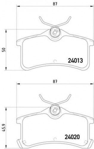 8DB355011511 HELLA PAGID комплект тормозных колодок