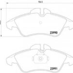 8DB355014481 HELLA PAGID комплект тормозных колодок