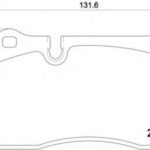 8DB355011851 HELLA PAGID комплект тормозных колодок