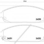 8DB355012101 HELLA PAGID комплект тормозных колодок