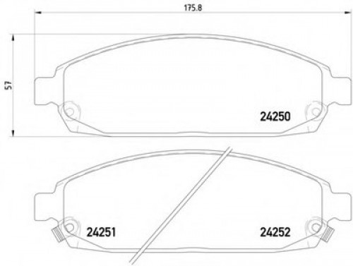 8DB355012101 HELLA PAGID комплект тормозных колодок