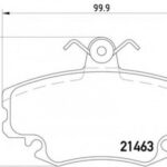 8DB355018131 HELLA PAGID комплект тормозных колодок