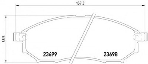 8DB355013141 HELLA PAGID комплект тормозных колодок