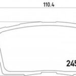 8DB355013261 HELLA PAGID комплект тормозных колодок