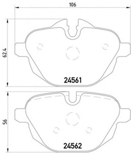 8DB355013921 HELLA PAGID комплект тормозных колодок