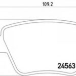 8DB355014021 HELLA PAGID комплект тормозных колодок