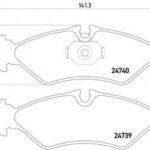 8DB355014421 HELLA PAGID комплект тормозных колодок