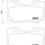8DB355015421 HELLA PAGID комплект тормозных колодок