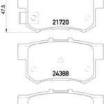 8DB355015611 HELLA PAGID комплект тормозных колодок
