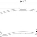 8DB355015911 HELLA PAGID комплект тормозных колодок