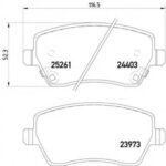 8DB355015981 HELLA PAGID комплект тормозных колодок