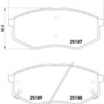 8DB355019791 HELLA PAGID комплект тормозных колодок