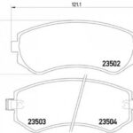8DB355017201 HELLA PAGID комплект тормозных колодок