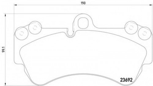 8DB355018701 HELLA PAGID комплект тормозных колодок