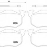 8DB355018961 HELLA PAGID комплект тормозных колодок