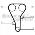 CT787 CONTITECH ремінь грм mazda 323/626/mpv/premacy 2.0i 91-05 (25x135z)